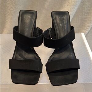 Call It Spring Black Heeled Sandals Modern Design